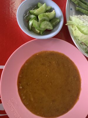 Satay Dipping Sauce at Nong J - ร้านน้องเจ in Phuket