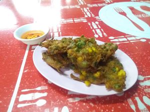 Vegetable pancakes at Nong J - ร้านน้องเจ in Phuket