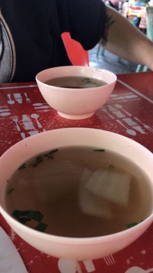 Soupes they give you as appetizers sometimes so good  at Nong J - ร้านน้องเจ in Phuket