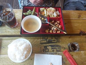 Tofu rice bowl at Dai Pai in Edinburgh