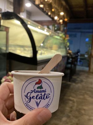 Choco vegan scoop  at Amami Gelato in Siem Reap