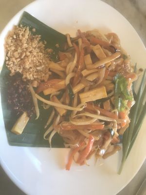 Vegan pad Thai   at Kin & Koff Café in Bangkok