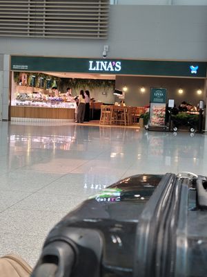 Terminal 1 near departure 6 and ticket counter M at LINA'S  in Incheon
