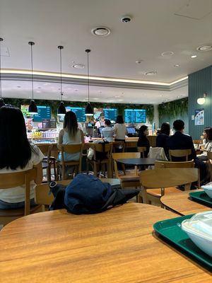 The salad was fresh and the yoghurt dressing comes separately, really good option!   at LINA'S  in Incheon