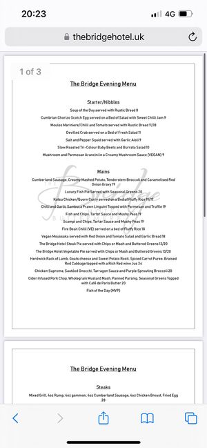   at Bridge Hotel  in Cockermouth