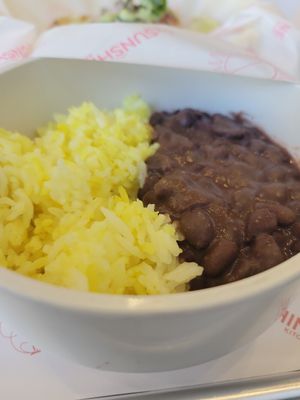 Rice and bean side at Hey Sunshine Kitchen in Culver City