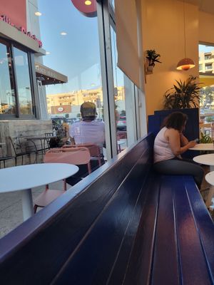 Inside and outside at Hey Sunshine Kitchen in Culver City