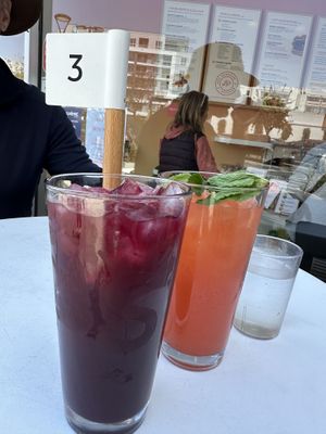 Blackberry and strawberry lemonades. So fresh!  at Hey Sunshine Kitchen in Culver City