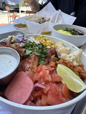 Barbecue tofu bowl  at Hey Sunshine Kitchen in Culver City