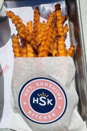 Sweet potato fries ✨delicious   at Hey Sunshine Kitchen in Culver City