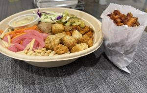 Vegan Caesar w/ Chick’n  at Hey Sunshine Kitchen in Culver City