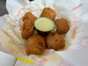 Chickpea Nuggets at Hey Sunshine Kitchen in Culver City
