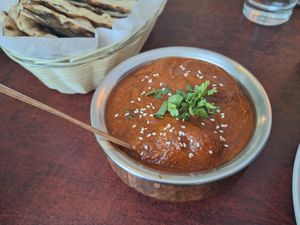 Vegan vindaloo at Taaj Indian Restaurant & Cafe in Nelson