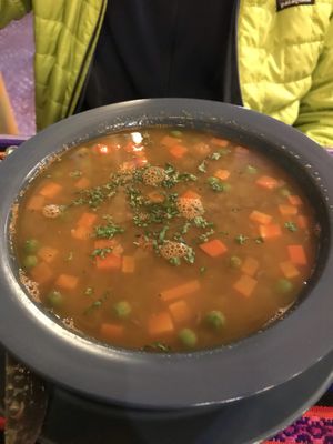 Soup at Shaman Restaurant in Cusco
