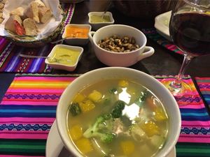 Soup  at Shaman Restaurant in Cusco