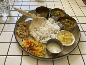 Ayurvedic curry plate  at Purna Eat & Studio in Fujisawa