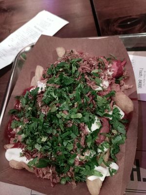 Vegan currywurst special at Frittenwerk - Alexa Mall in Berlin