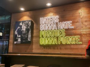 Funny signs at Frittenwerk - Frankfurt Hbf in Frankfurt