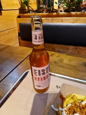 Eistee Pfirsich at Frittenwerk - Bolzstraße in Stuttgart