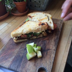 awesome vegan sandwich, go get it! at The Butcher's Daughter - Nolita in New York City