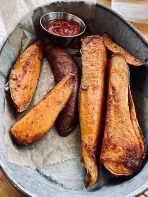 Toasted sweet potato edges   at The Butcher's Daughter - Nolita in New York City