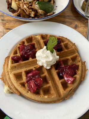 waffles  at The Butcher's Daughter - Nolita in New York City