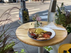 Vegan English breakfast at The Butcher's Daughter - Nolita in New York City