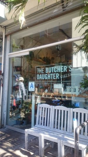 Outside -  little market as well at The Butcher's Daughter - Nolita in New York City
