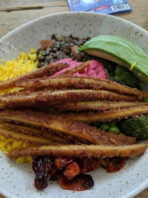Plantain protein bowl at The Butcher's Daughter - Nolita in New York City