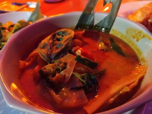 Red curry at Padthaii  in Quarteira