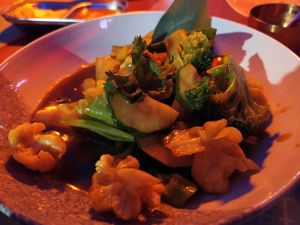 Crunchy veggies curry at Padthaii  in Quarteira