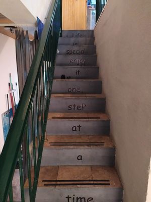 Steps at Padthaii  in Quarteira