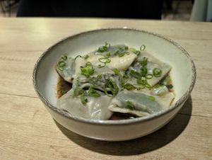 Spinach dumplings at Asian Street in Chisinau