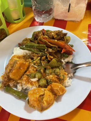   at Vegan Thai Food Stalls in Bangkok