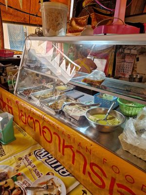 The stall at Vegan Thai Food Stalls in Bangkok