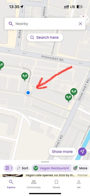 It’s here!!  at Vegan Thai Food Stalls in Bangkok