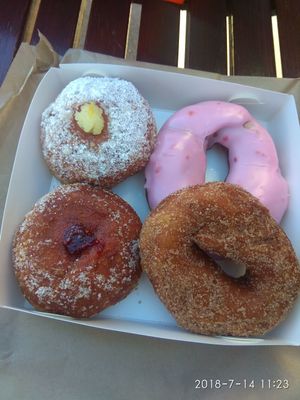 Donuts!!!  at Crumbs Organic Bakehouse in Kensington