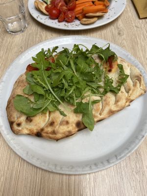 Vegan calzone   at Coogi's Pizzeria & Bistrot in Mdina