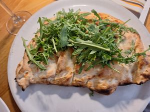 Vegan calzone at Coogi's Pizzeria & Bistrot in Mdina