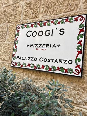   at Coogi's Pizzeria & Bistrot in Mdina