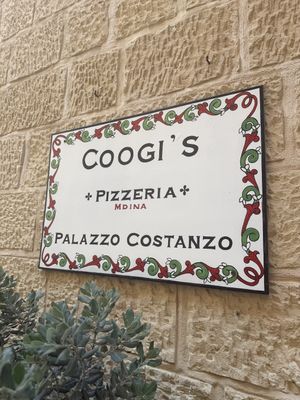   at Coogi's Pizzeria & Bistrot in Mdina