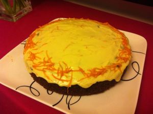 Orange and Beetroot Cake at The Courtyard Cafe in Biggleswade