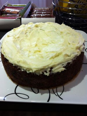 Carrot Cake at The Courtyard Cafe in Biggleswade