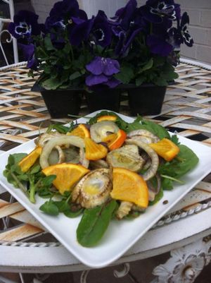 Orange and Fennel Salad at The Courtyard Cafe in Biggleswade