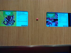 2 of the 4 vegan flavors on 7/30/23 are fudgicle and raspberry at 16 Handles  in Naples