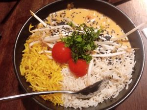 One of the vegan bowls (only extra sesame seeds) at my indigo - Auerspergstrasse in Salzburg