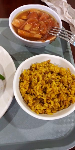 Sunflower brown rice and caramelised apples at Sunflower Cafe in Nashville
