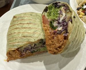 Spicy chick’n wrap   at Sunflower Cafe in Nashville