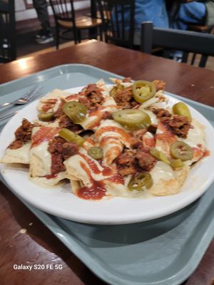 Famous BBQ nachos at Sunflower Cafe in Nashville