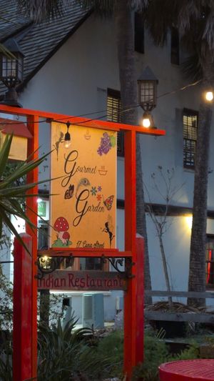  at Gourmet Garden Indian Restaurant in St Augustine